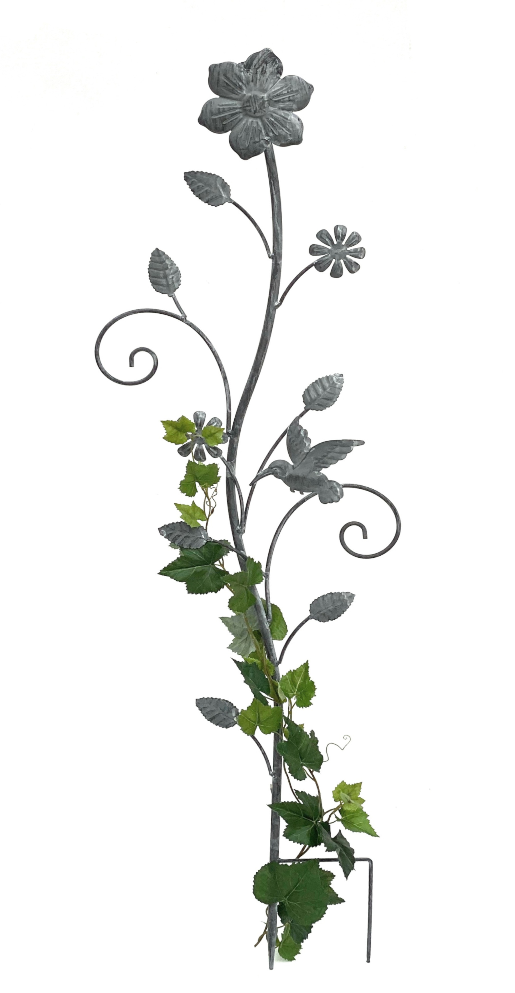 DanDiBo Rankhilfe mit Blumen Rankgitter Kletterpflanzen 96014 Ranke Metall Kletterhilfe - H-110 für cm aus DanDiBo-Ambiente Vintage