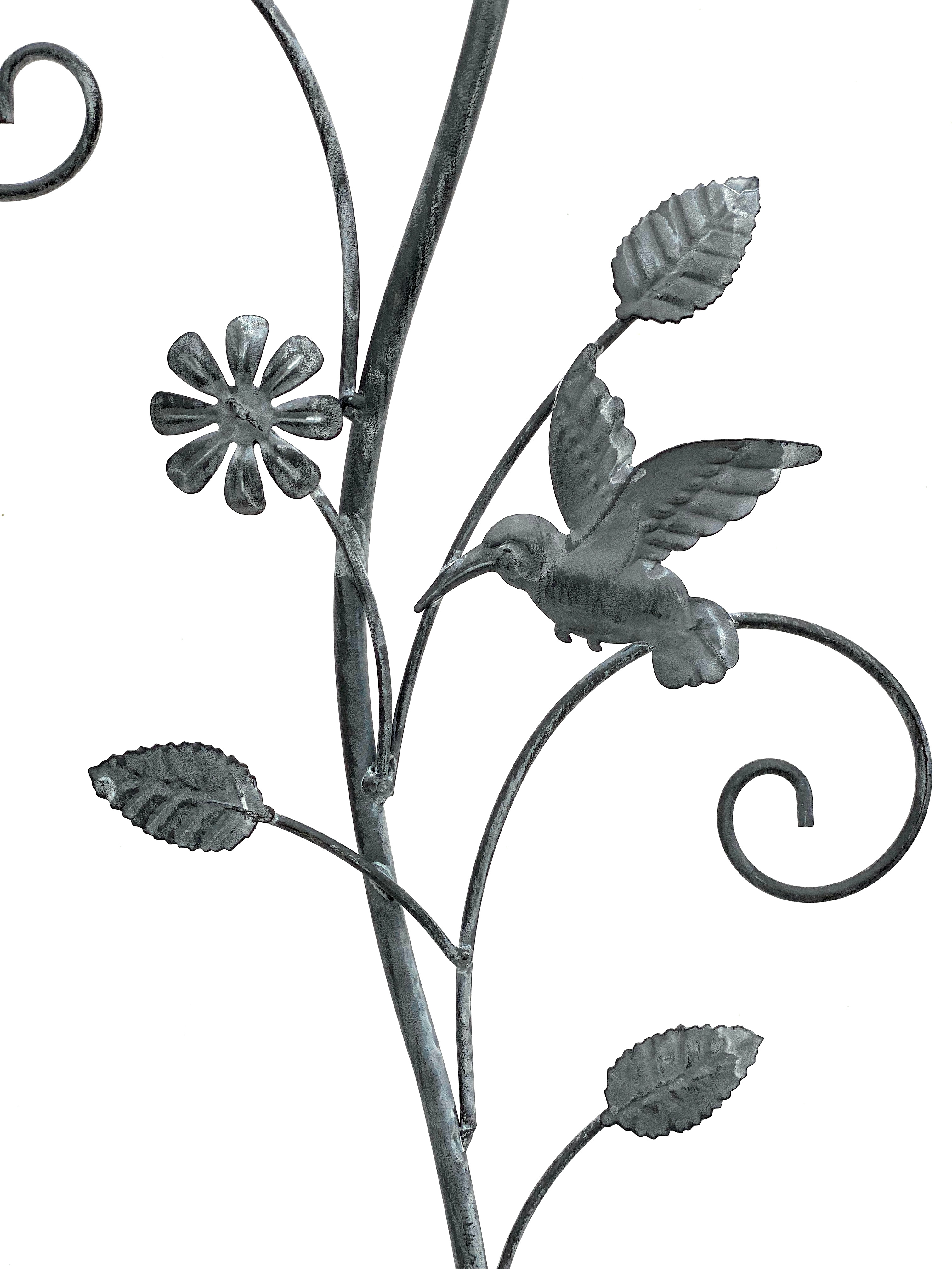 DanDiBo Rankhilfe Rankgitter Metall Blumen mit - cm Kletterhilfe Kletterpflanzen H-110 96014 Ranke für Vintage aus DanDiBo-Ambiente