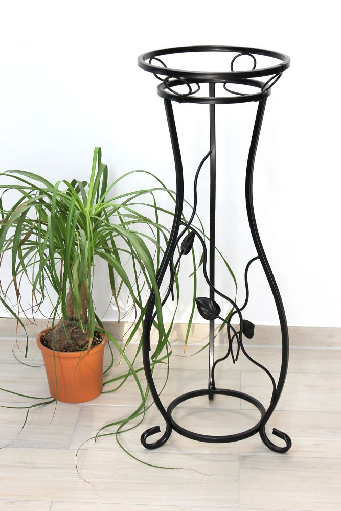 DanDiBo Flower Column Metal Black 90 cm Flower Stand KW405 Plant Column Plant Stand Flower Stool