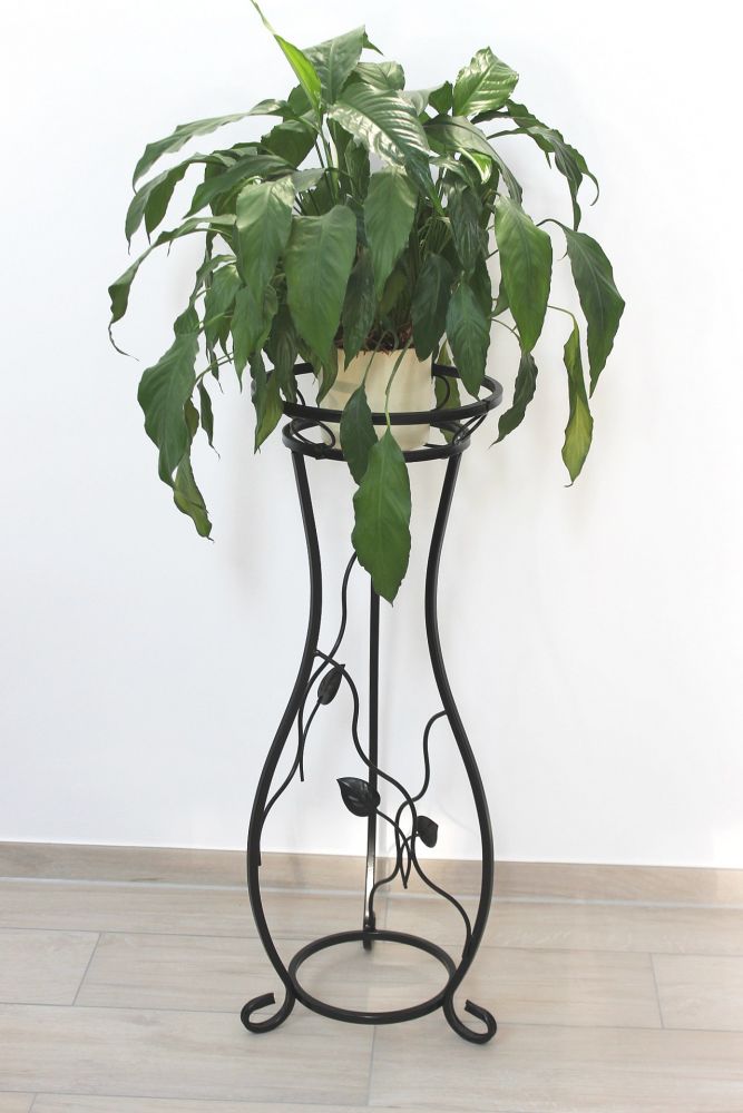 DanDiBo Flower Column Metal Black 90 cm Flower Stand KW405 Plant Column Plant Stand Flower Stool