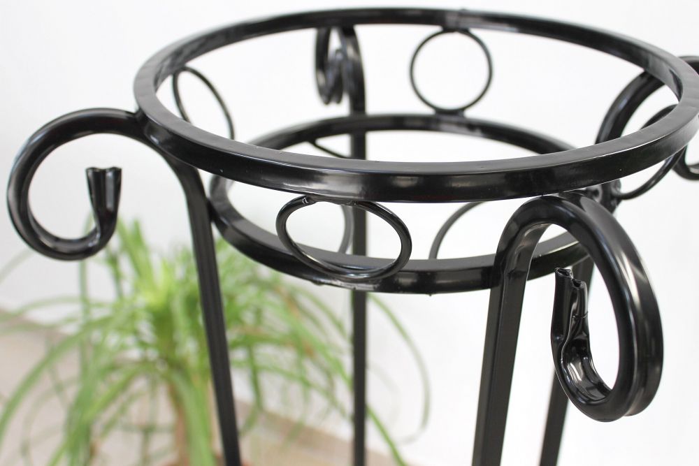 DanDiBo Flower Column Metal Black 97 cm Flower Stand KW042 Flower Stool Plant Stand Plant Column