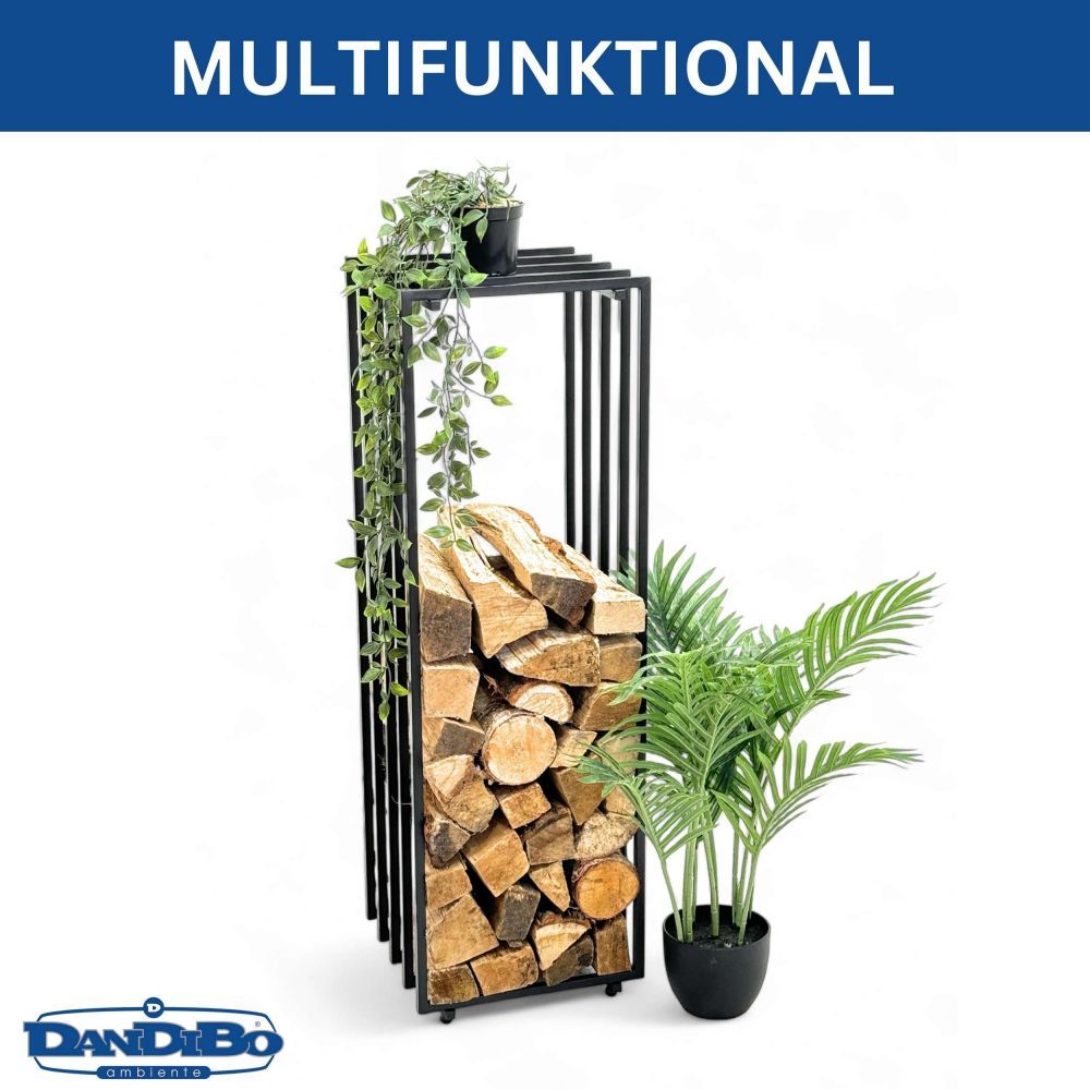 DanDiBo Blumenständer Metall Schwarz Eckig 96609 Pflanzenständer Beistelltisch Modern Design Innen Outdoor