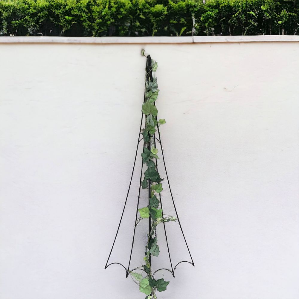 DanDiBo climbing support garden metal black umbrella climbing trellis flowers climbing plants roses ground plug climbing support flower holder climbing column