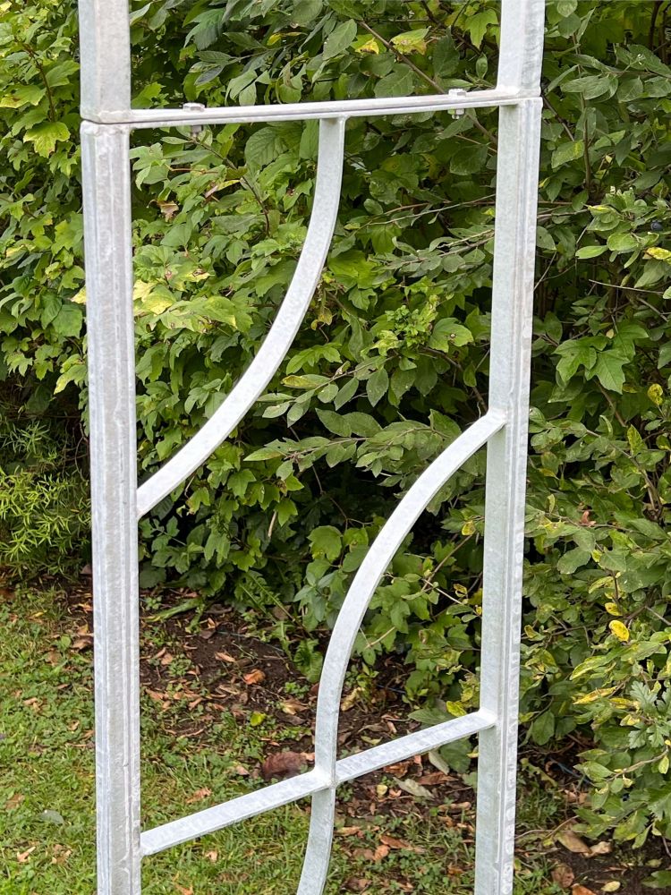 DanDiBo Rose arch Galvanised Solid 150 cm Archway 96516 Weatherproof Round arch Solid iron climbing aid Garden arch Hot-dip galvanised