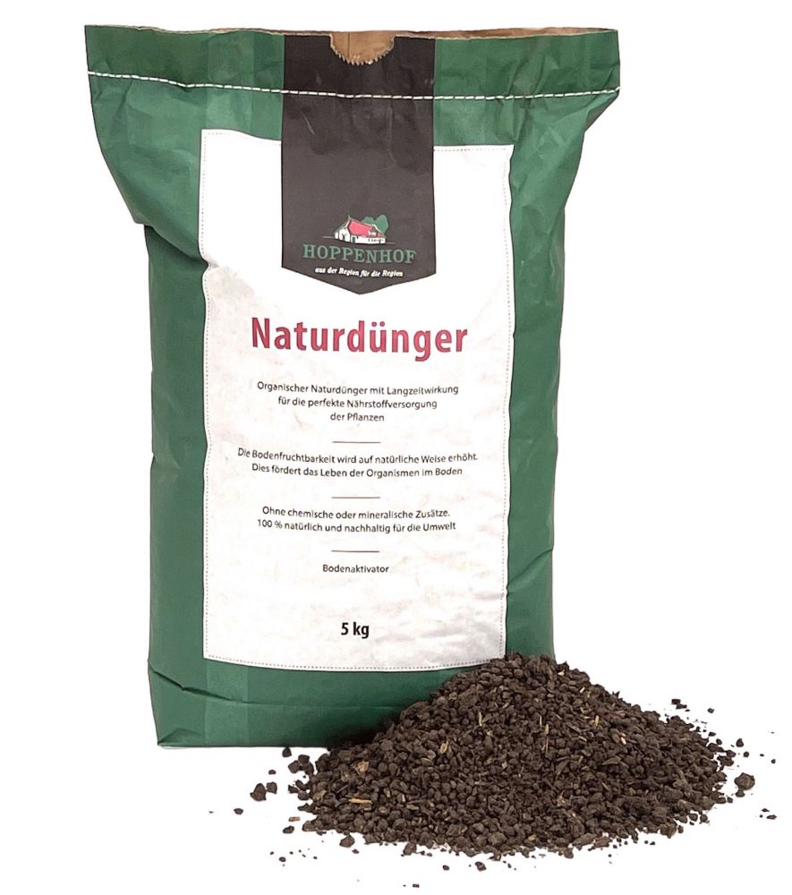 Hoppenhof natural fertiliser 5kg universal fertiliser Long-term universal plant fertiliser Lawn fertiliser