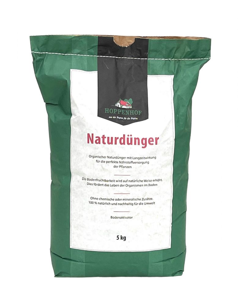 Hoppenhof natural fertiliser 5kg universal fertiliser Long-term universal plant fertiliser Lawn fertiliser