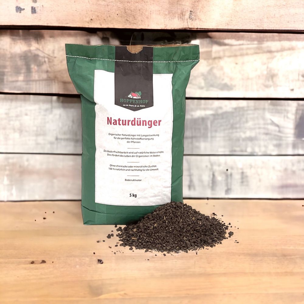 Hoppenhof natural fertiliser 5kg universal fertiliser Long-term universal plant fertiliser Lawn fertiliser