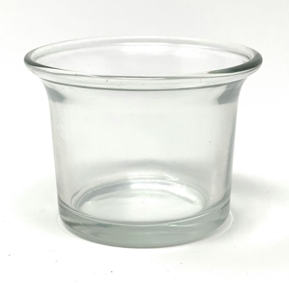 Klar Teelichtgläser 4,5 hoch geschwungen DanDiBo-Ambiente Kerzenhalter Glas Teelichtglas cm - Teelichthalter 6x
