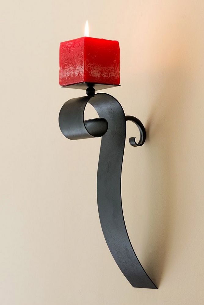 Metall Wandkerzenhalter Wandleuchter Leuchter DanDiBo-Ambiente Kerzenhalter - Rocca Antik 31cm aus