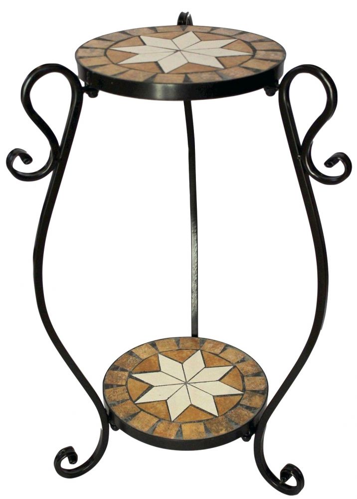 DanDiBo flower stool mosaic round 61 cm flower stand 12019 side table plant stand mosaic table