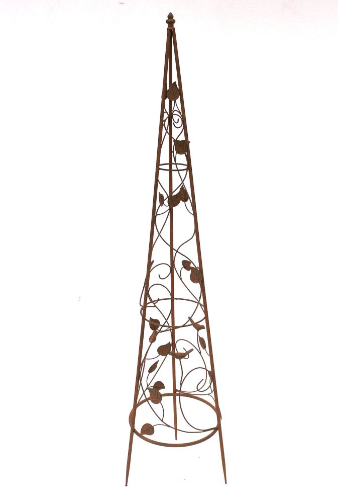 Growth support Pyramid 082547 made from metal 95cm to 164cm Fence - Stake (M - 118 cm)