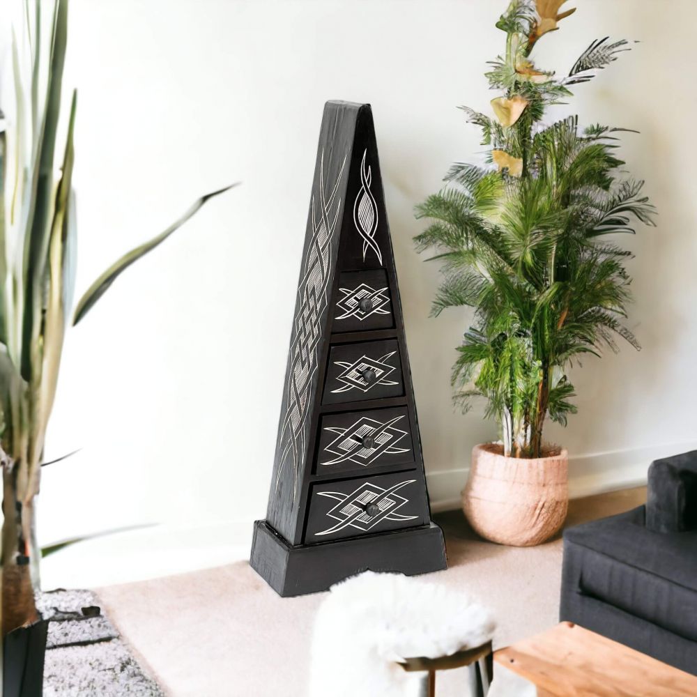 Pyramide - Kommode mit 4 Schubladen "Celtic" 80cm