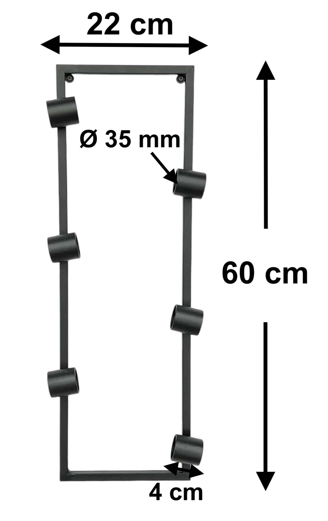 DanDiBo Porta bottiglie da parete in metallo nero, scaffale per bottiglie,  supporto per bottiglie per 6